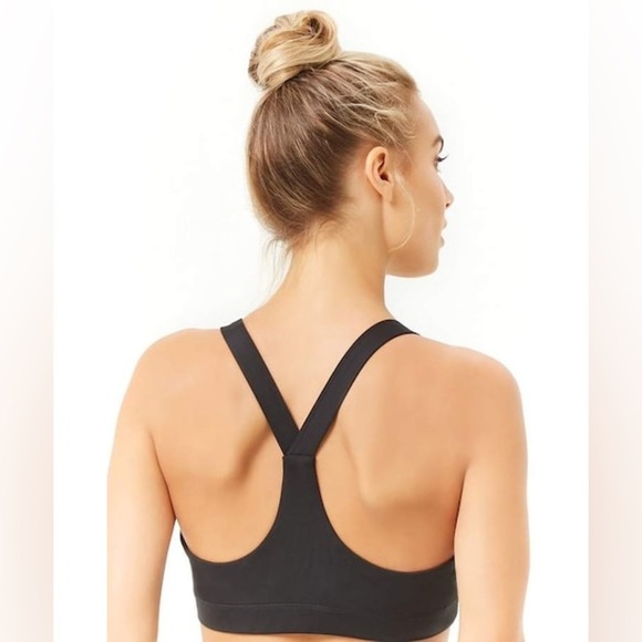 Juicy Couture Logo Cross Back Sports Bra. Black. size XS - Picture 3 of 10